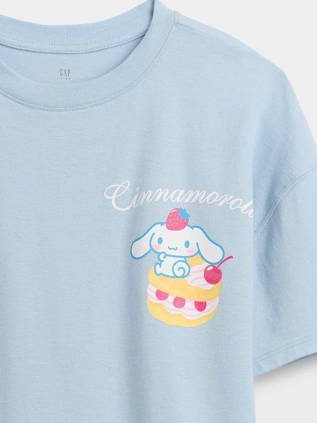 Camiseta oversize de corte cuadrado de Hello Kitty para niños