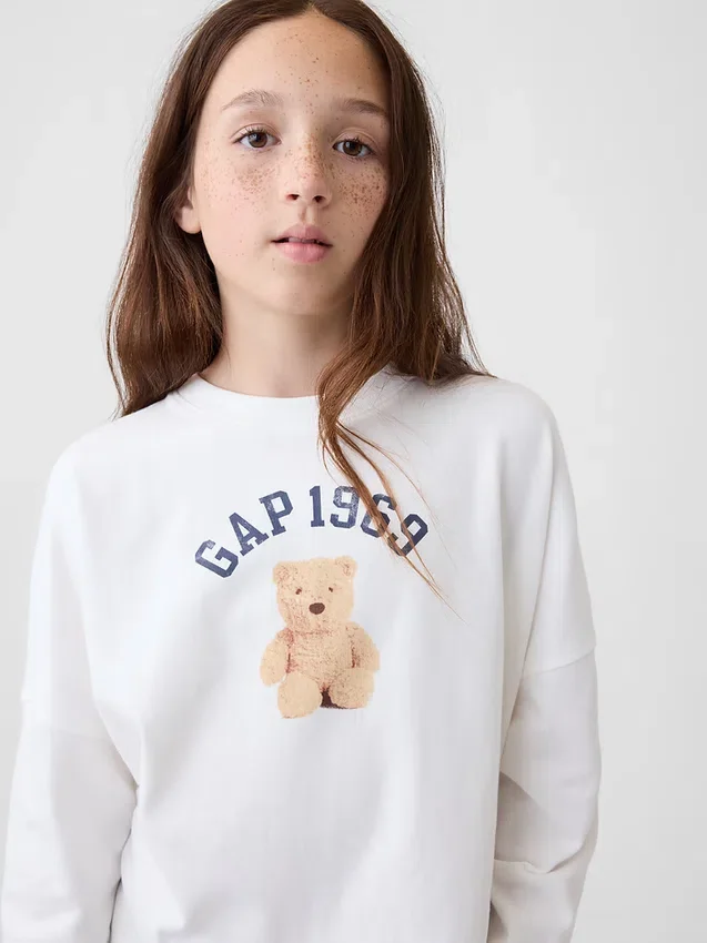 Camiseta oversize de peso pesado para niños