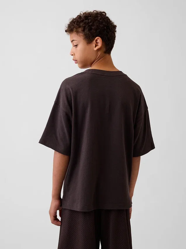 Camiseta oversize de peso pesado para niños