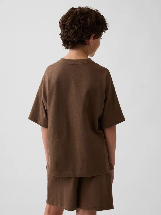 Camiseta oversize de peso pesado para niños