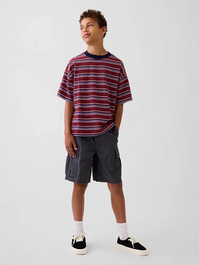 Camiseta oversize de peso pesado para niños