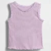 Camiseta sin mangas acanalada para bebés y niños