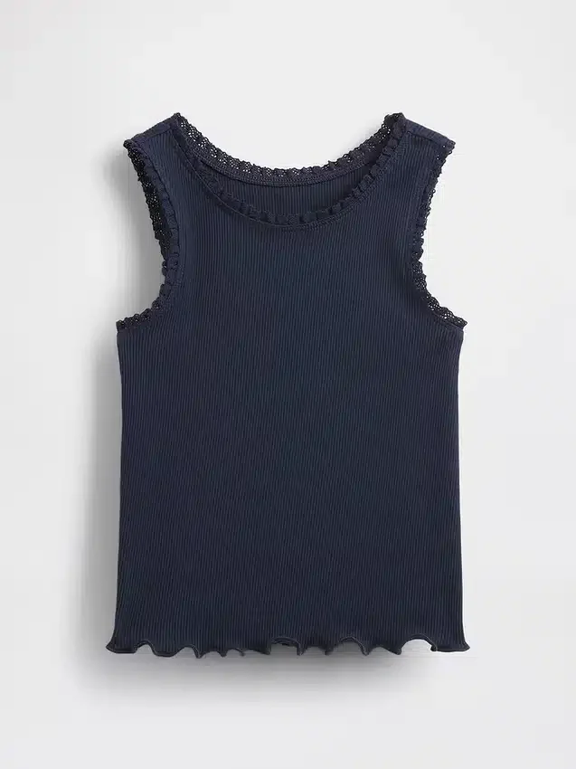 Camiseta sin mangas acanalada para bebés y niños
