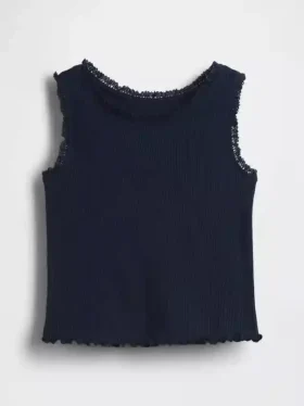 Camiseta sin mangas acanalada para bebés y niños