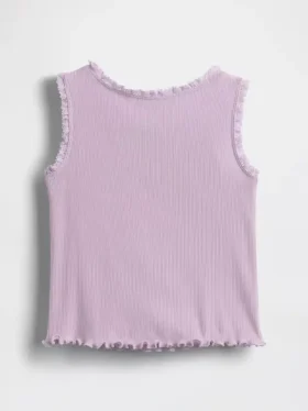 Camiseta sin mangas acanalada para bebés y niños