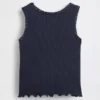 Camiseta sin mangas acanalada para bebés y niños