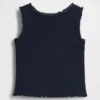 Camiseta sin mangas acanalada para bebés y niños