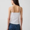 Camiseta sin mangas básica de punto tupido