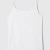 Camiseta sin mangas básica de punto tupido