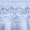 Camiseta sin mangas con borde festoneado de ganchillo para bebés y niños pequeños