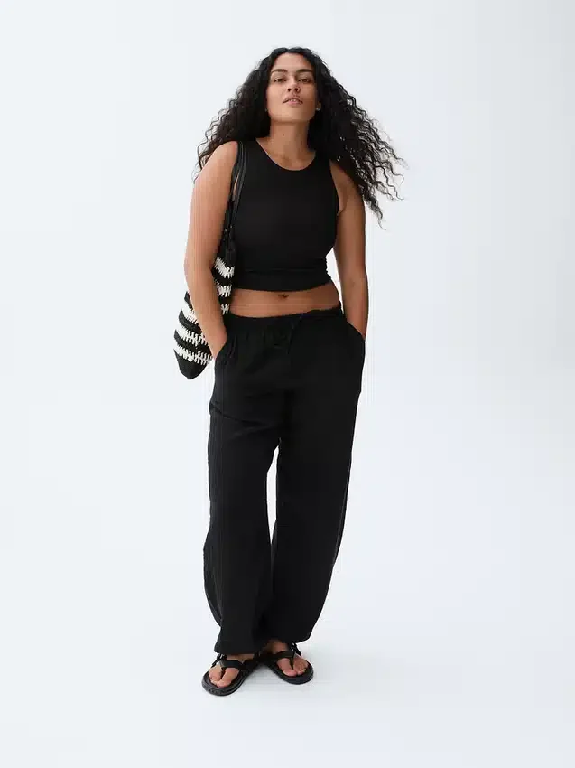 Pantalones de chándal de gasa de algodón