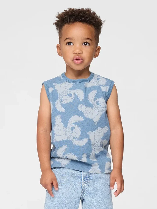 Camiseta sin mangas con diseño de Lilo & Stitch para bebés y niños