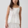Camiseta sin mangas con ojales en capas para niños
