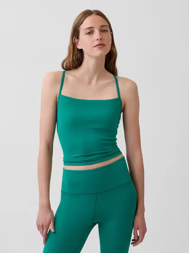 Camiseta sin mangas corta con espalda de corredor GapFit Smooth