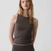 Camiseta sin mangas corta de jersey