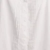 Camiseta sin mangas corta de pijama con pliegues en mezcla de lino