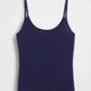 Camiseta sin mangas corta de punto pointelle