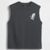 Camiseta sin mangas de algodón grueso para niños