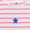 Camiseta sin mangas de bebé y Niño con rayas y ribete