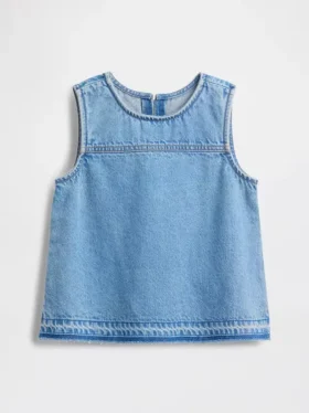 Camiseta sin mangas de denim para niños