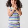 Camiseta sin mangas de ganchillo para bebés y niños