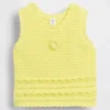 Camiseta sin mangas de ganchillo para bebés y niños