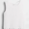 Camiseta sin mangas de ganchillo para niños