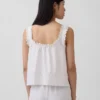 Camiseta sin mangas de pijama bordada