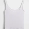Camiseta sin mangas de pijama de modal acanalado, muy suave