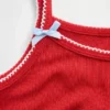 Camiseta sin mangas de pijama de punto acanalado reciclado para niños