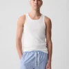 Camiseta sin mangas de punto acanalado (paquete de 2)