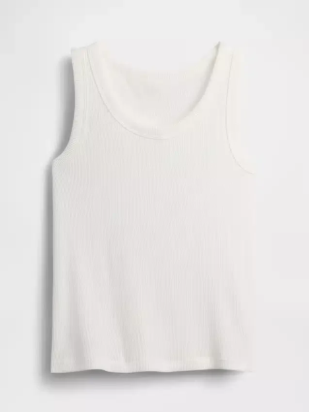 Camiseta sin mangas de punto acanalado para niños