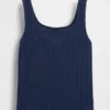 Camiseta sin mangas de punto calado para niños