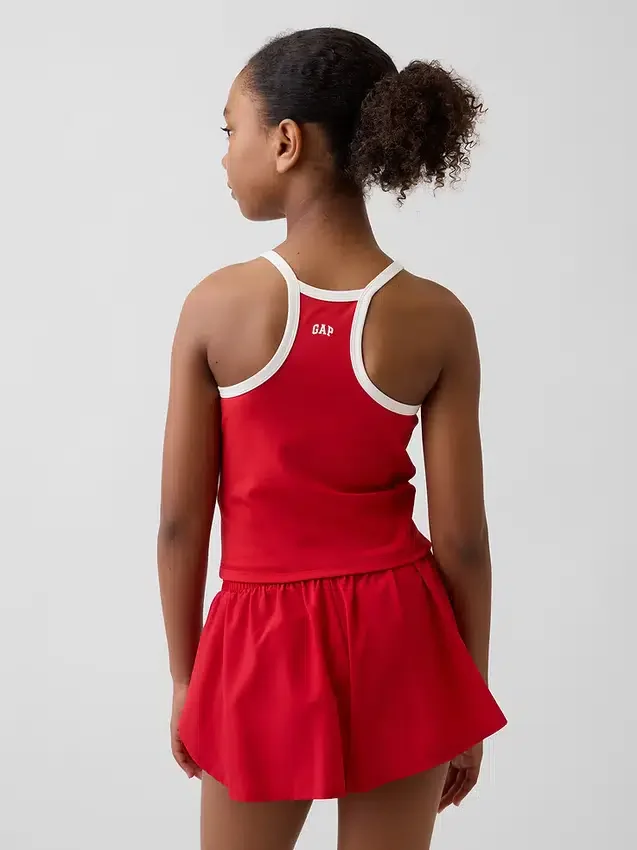 Camiseta sin mangas deportiva con espalda nadadora para niños