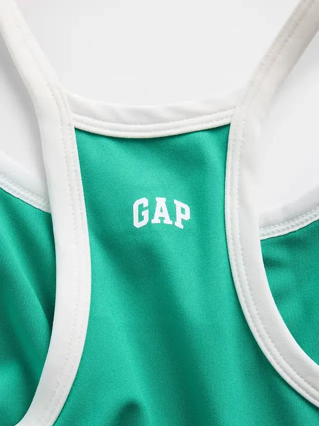 Camiseta sin mangas deportiva con espalda nadadora para niños
