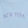 Camiseta sin mangas para niños con cuello cuadrado y tejido acanalado