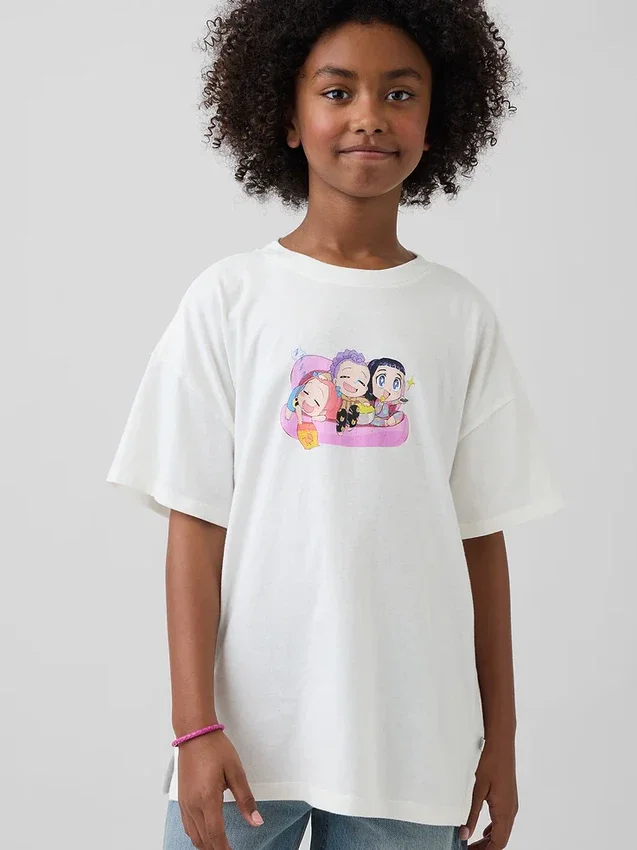 Camiseta túnica con estampado de K-pop «Demon Hunters» para niños