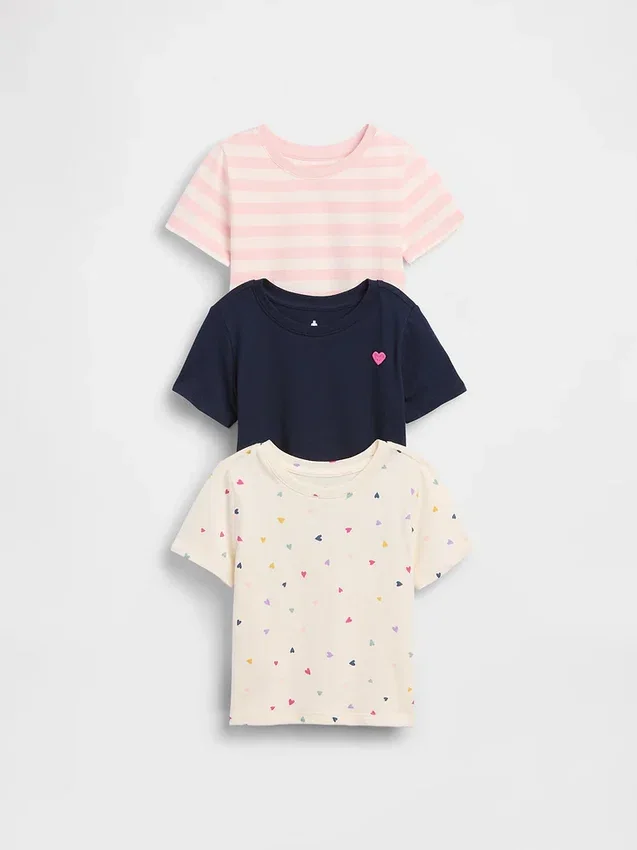 Camisetas combinables para bebés y niños (paquete de 3)