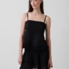 Camisola con ribete de encaje