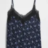 Camisola con ribete de encaje
