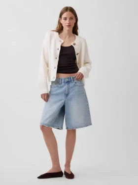 Cardigan oversize CashSoft con punto Shaker