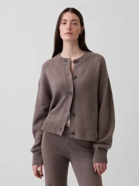 Cardigan oversize de punto grueso CashSoft