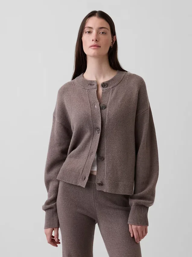 Cardigan oversize de punto grueso CashSoft