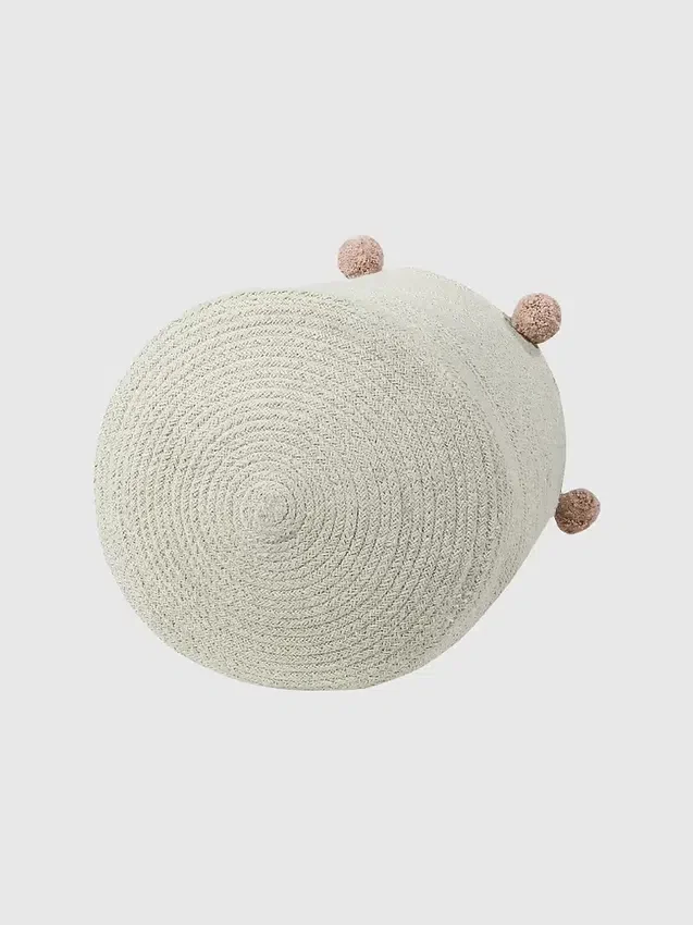 Cesta Bubbly de Lorena Canals, color natural-nude