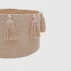 Cesta de Lorena Canals con borlas nuevas, rosa
