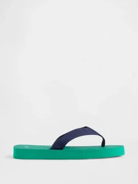 Chanclas con plataforma de lona