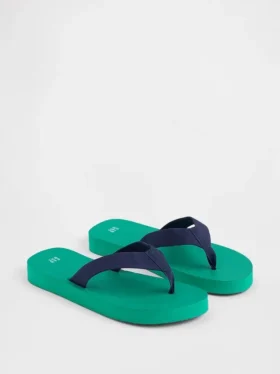 Chanclas con plataforma de lona