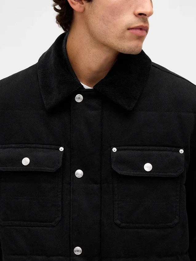 Chaqueta acolchada de lona