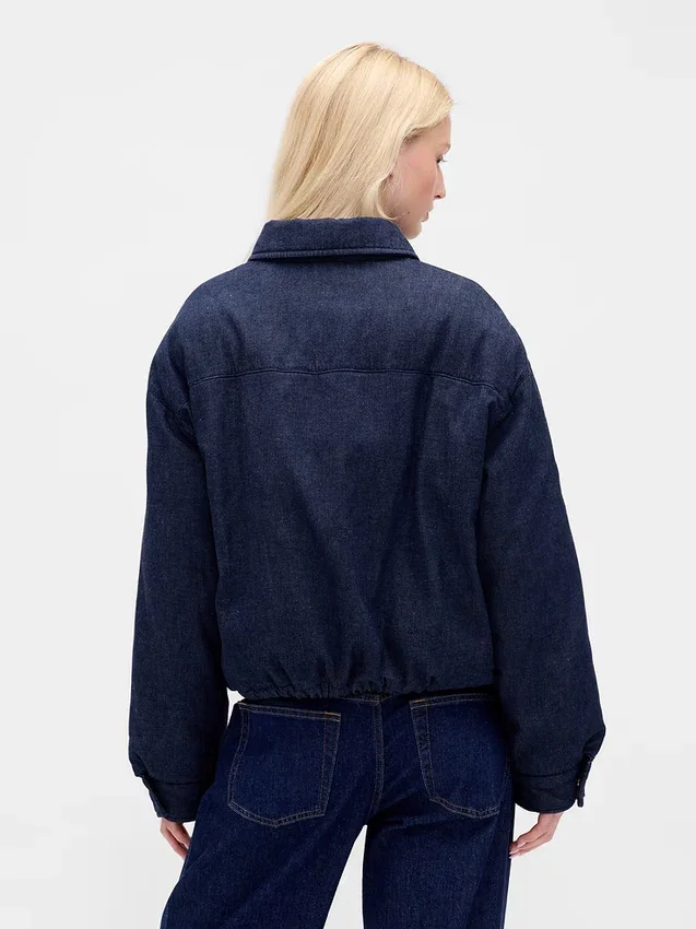 Chaqueta acolchada de mezclilla