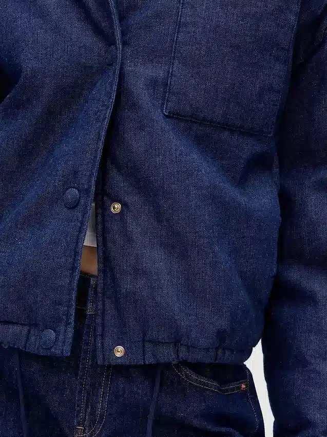 Chaqueta acolchada de mezclilla
